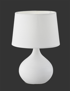 Lampada da tavolo in ceramica bianca, modello Martin E14 (Trio Lighting R50371001) - Product Image 2