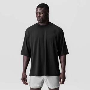 Camisetas de algodón para hombre, nuevo diseño de gran tamaño, ropa de gimnasio transpirable, manga corta de verano, moda informal de moda callejera - Product Image 1