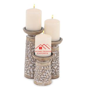 Accesorios de madera portavelas Morden Decoración de mesa para el hogar portavelas para el hogar Hotel sala de estar café decoración superventas - Product Image 5
