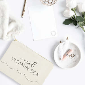 Sac de rangement portable et écologique pour maquillage en toile de coton avec motif de lettres personnalisé, sac cosmétique portable - Product Image 3