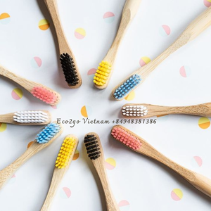 ชุดแปรงสีฟันไม้ไผ่ถ่านพร้อมที่ยึด/แปรงสีฟันไม้ไผ่เป็นมิตรกับสิ่งแวดล้อมสำหรับเด็ก - Product Image 3