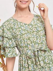 Indian hand block cotton long dress woman stylish birthday party dress personalized bride wedding honeymoon gift dress on sale - Product Image 3