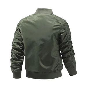 Veste bomber de baseball unisexe pour homme, logo personnalisable sur le devant, imperméable, coupe-vent, réversible, style streetwear, veste d'hiver - Product Image 2
