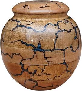 Grande urne en bois personnalisable pour cendres humaines: boîte de crémation de qualité supérieure pour adultes de l'exportateur et du fabricant indiens - Product Image 4