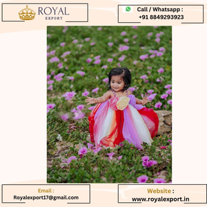 Dễ thương búp bê <span class=keywords><strong>Net</strong></span> partywear trẻ em choàng ăn mặc của Hoàng Gia xuất khẩu - Product Image 3