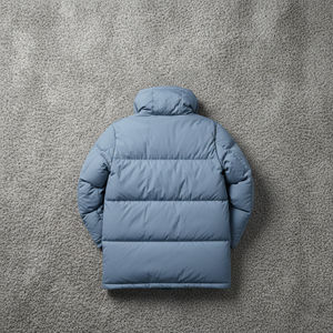 OEM 100% poliéster Chaqueta larga puffer para hombre personalizado logotipo bordado cremallera completa pesado acolchado chaqueta de invierno con capucha para los hombres - Product Image 2