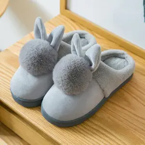 Super Cute Cotton Slippers Winter Homemade Korean Style Stuffed Home-made Indoor All-inclusive Heel Cotton Shoes