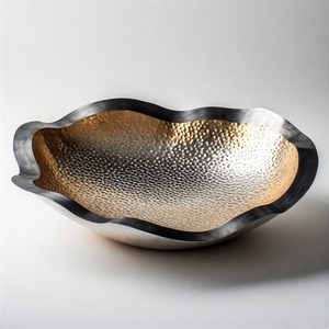 Zivamist Royal Serve Bowl broal Cradle ถ้วยทองเหลืองตกแต่งวันที่ช็อคโกแลตผลไม้แห้งสำหรับการเพิ่มการรับประทานอาหาร - Product Image 2