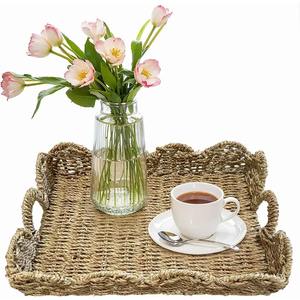 Cesta decorativa de algas marinas para el hogar para mesa de centro de ratán u otros muebles para el hogar - Product Image 3