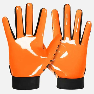 Gant de baseball Gants de frappeur de sport professionnel Cuir orange Réglable Adulte Jeunesse Unisexe Gants de frappeur Baseball - Product Image 4