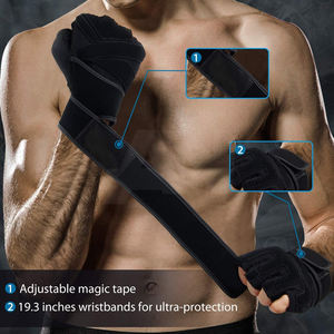 ถุงมือหนังยกน้ำหนักออกกำลังกายยกน้ำหนักออกกำลังกายสร้างกล้ามเนื้อ - Product Image 4