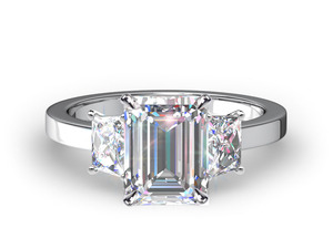 ขายดีที่สุดแหวนเพชรโมอิส4.50กะรัตมรกตแหวนหมั้นแหวนแท้เครื่องประดับทอง18K สีเหลือง - Product Image 5