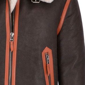 Chaqueta de invierno ligera de piel de oveja para hombre diseñada para un uso diario cómodo y una protección elegante en climas fríos - Product Image 6