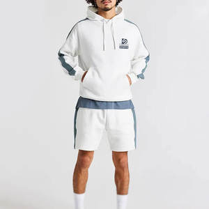 Ensemble sweat à capuche et short pour homme, 100 % coton, coupe ajustée, respirant, haute qualité, collection automne, fabriqué au Pakistan, best-seller - Product Image 1