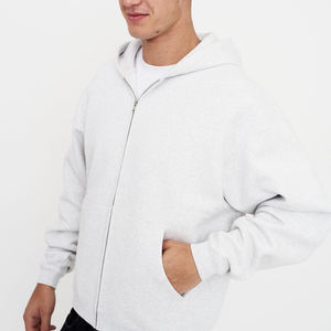 Sudadera con Capucha Extra Grande, Holgada, de Felpa, 100% Algodón, con Cierre, para Hombre, Personalizada por el Fabricante - Product Image 5