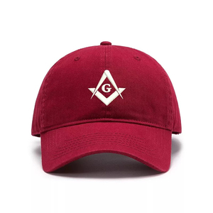 Men's Baseball Cap for Masonic Regalia Embroidered Hat Cotton Baseball Caps Master Mason Custom Freemason Embroidery Custom Hats - Product Image 1
