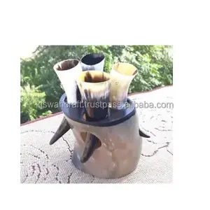 Taza Vikinga de Cuerno Natural Hecha a Mano de Primera Calidad, con Atractivo Diseño Animal Tallado, Artesanía Ecológica Personalizada - Product Image 2