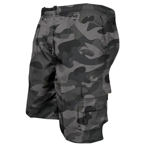 Nueva moda Cargo Shorts Verano Hombres Hasta la rodilla Algodón Multi bolsillo Pantalones cortos sueltos Bermudas - Product Image 5