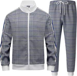 Conjunto Deportivo Gris para Hombre, de Invierno, con Cierre Completo, Logotipo Personalizado, Pantalones Deportivos Suaves 100% Algodón, Venta Caliente - Product Image 2