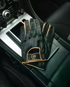 Guantes de conducción de cuero de piel de cabra de calidad superior Logotipo personalizado de moda de invierno con guantes de conducción de automóviles de vestir de precio razonable - Product Image 4