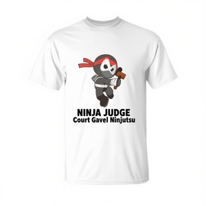 Camiseta Ninja Judge Court Gavel Ninjutsu, Ropa Promocional de Artes Marciales - Product Image 2