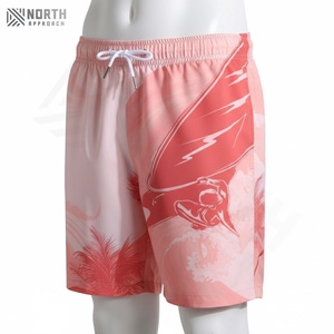 Pantalones Cortos Casuales de Verano para Hombre, de Lona Gruesa Lavada al Ácido, de Secado Rápido, con Logotipo Personalizado Estampado - Product Image 5