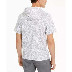 INC International Concepts Felpa con cappuccio da uomo X-Large con stampa damascata, vestibilità regolare, set tuta bianca - Product Image 2