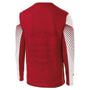 Camiseta de manga larga de buena calidad OEM, Camiseta deportiva con estampado de logotipo personalizado hecha en Pakistán - Product Image 2