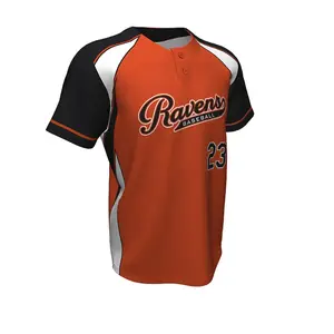Nouveau 2024 OEM Sublimation personnalisée vêtements de baseball pour hommes maillot de baseball boutonné à vendre