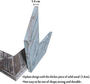 Décoration murale de flèche en bois pour salon Chevron Art mural pour ferme Ensemble décoratif de 3 flèches Cadeau de pendaison de crémaillère 9X9X0.7Inch - Product Image 4