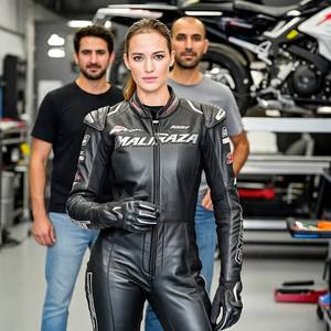 Trajes de cuero para motocicleta de primera calidad al por mayor: protección CE, paneles elásticos ergonómicos reforzados con Kevlar para mayor agilidad y seguridad - Product Image 3