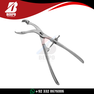 Pinzas Médicas para Sujeción de Huesos Animales, con Mecanismo de Trinquete, Abertura de Mandíbulas de 15.5cm, Acero Inoxidable, Instrumentos Ortopédicos Manuales, Certificación CE - Product Image 2