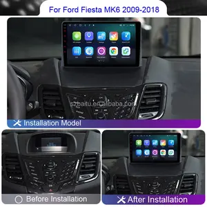 Autoradio multimédia Android Auto Carplay <span class=keywords><strong>2016</strong></span> 2017 2018 4G Wifi DVD GPS 2din <span class=keywords><strong>Fiesta</strong></span> pour <span class=keywords><strong>Ford</strong></span> <span class=keywords><strong>Fiesta</strong></span> MK6 2009 - 4 cœurs/8 cœurs - Product Image 2