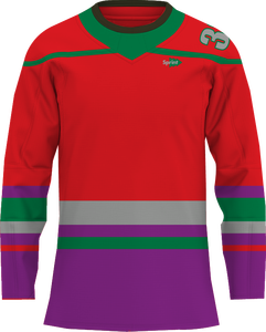 เสื้อทีเชิ้ตโพลีเอสเตอร์ตาข่ายฮ็อกกี้น้ำแข็งเสื้อทีเชิ้ตสำหรับฝึกซ้อม - Product Image 5