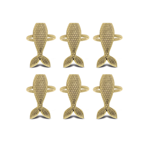 ห่วงรัดผ้าเช็ดปากทำจากทองเหลืองรูปทรงเบนซินใช้ตกแต่งร้านอาหารในโรงแรมดีไซน์ที่น่าสนใจ - Product Image 3