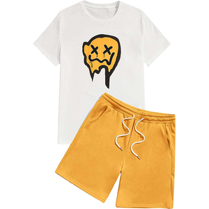 Nouvel ensemble de sport en gros Équipement de course d'été pour hommes Vêtements à séchage rapide T-shirt à manches courtes Vêtements de fitness pour entraînement sportif - Product Image 1