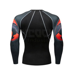 Nueva llegada multifuncional personalizado impreso Rash Guard de alta calidad de manga larga Rash Guard para hombres - Product Image 4