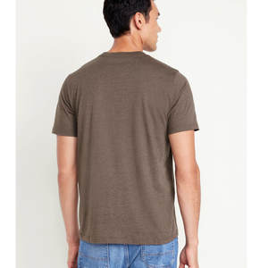 Camiseta de algodón orgánico 100% en Camiseta de felpa suave Camiseta de manga corta ecológica - Product Image 2