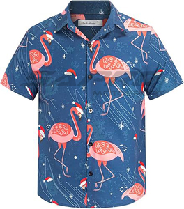 Sapro 2024 Custom Cotton Plus Size <b>Men's</b> <b>Shirts</b> Polynesian Elei Tribal Design | <b>Tropical</b> Style | Cotton Bamboo Fiber Zipper - Product Image 1