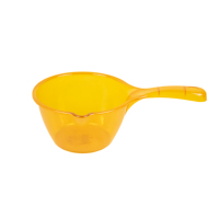 Voedselveilige transparante PP plastic keukenwaterlepel met lange steel en giettuit, voor het gieten van vloeistoffen tijdens het koken, milieuvriendelijk en vaatwasserbestendig