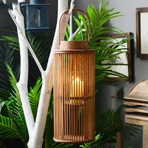 Portavelas de Mimbre Moderno, Hecho a Mano, Ecológico, Diseño Único y Lujoso, para el Día de San Valentín, Bodas, Hogar y Hotel - Product Image 3