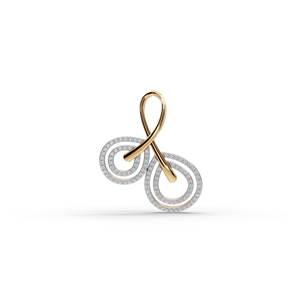 <b>Infinity</b> Loop Lab-Grown Diamond Gold Pendant Luxury Jewelry with Unique Design - Product Image 2