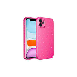 Étui de téléphone pour iPhone 12 avec paillettes de luxe, coque arrière en silicone premium, artisanat électro-plaqué, matériau TPU souple pour Promax 14 Plus Max - Product Image 1