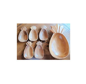 Cuencos de madera natural hechos a mano, decoración de vajilla sostenible y elegante para ensaladas, decoración de frutas y aperitivos y la mejor venta - Product Image 6