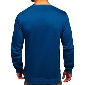 เสื้อฮู้ดดี้ผู้ชายพิมพ์โลโก้ตามสั่ง เสื้อสเวตเชิ้ตคอกลม ผ้าฝ้าย 100% บุขนด้านใน ราคาถูก สวมใส่สบายๆ ในฤดูใบไม้ร่วง - Product Image 2