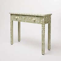 Table console moderne en os incrusté, écologique, pour salon, hôtel et appartement, meuble de rangement pour la maison