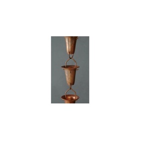 Chaîne de pluie de jardin antique enduite noire de décor à la maison en aluminium en métal pour la décoration de piscine - Product Image 6