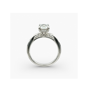 แหวนหมั้นวินเทจสำหรับผู้หญิง ประดับเพชรเม็ดใหญ่ ดีไซน์หรูหราและโรแมนติก ทำจากเงิน - Product Image 2