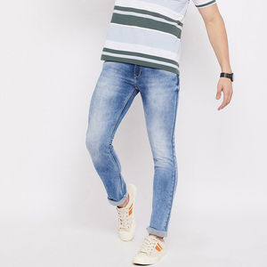 Vêtements résistants pour hommes, jeans respirants pour hommes, jeans de couleur unie pour hommes - Product Image 5
