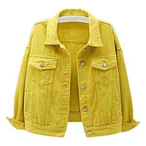 Chaqueta vaquera de moda para mujer, logotipo personalizado cosido a mano, resistente al agua, 100% algodón, procesamiento en bruto, prendas de vestir exteriores de Color personalizado - Product Image 1